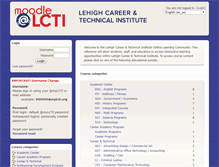 Tablet Screenshot of moodle.lcti.org